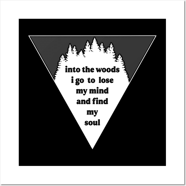 Into the Woods Triangle Wall Art by TheBadNewsB